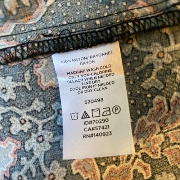 Loft Split Neck Peasant Dress - Picture 5 of 9